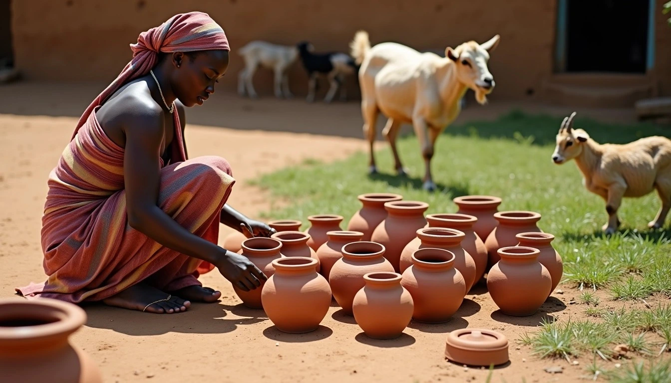 what are some fun facts about mossi african tribe pottery