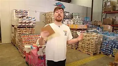 MrBeast food donation warehouse Beast Philanthropy MrBeast food donation warehouse Beast Philanthropy