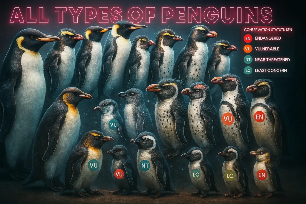 types of penguine types of penguines image